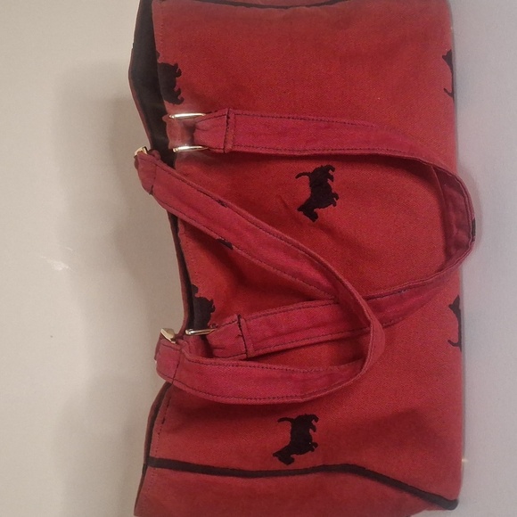 Maddie Deluxe Scottie Dog Print Carrier/Purse/Tote/Crossbody canvas bag - Picture 3 of 11